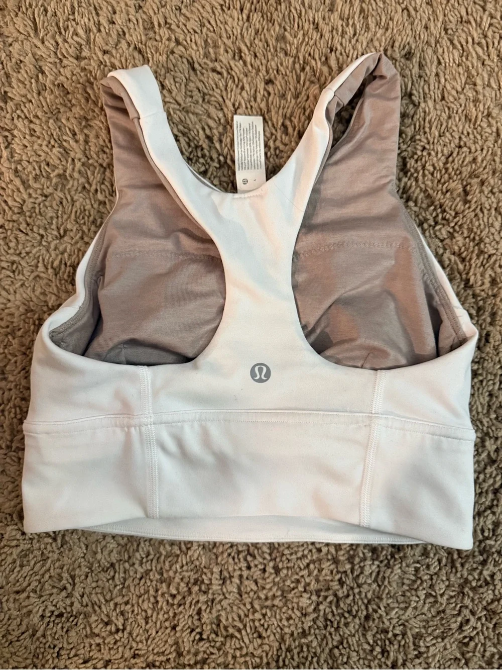 lululemon athletica White High-Neck Sports Bra